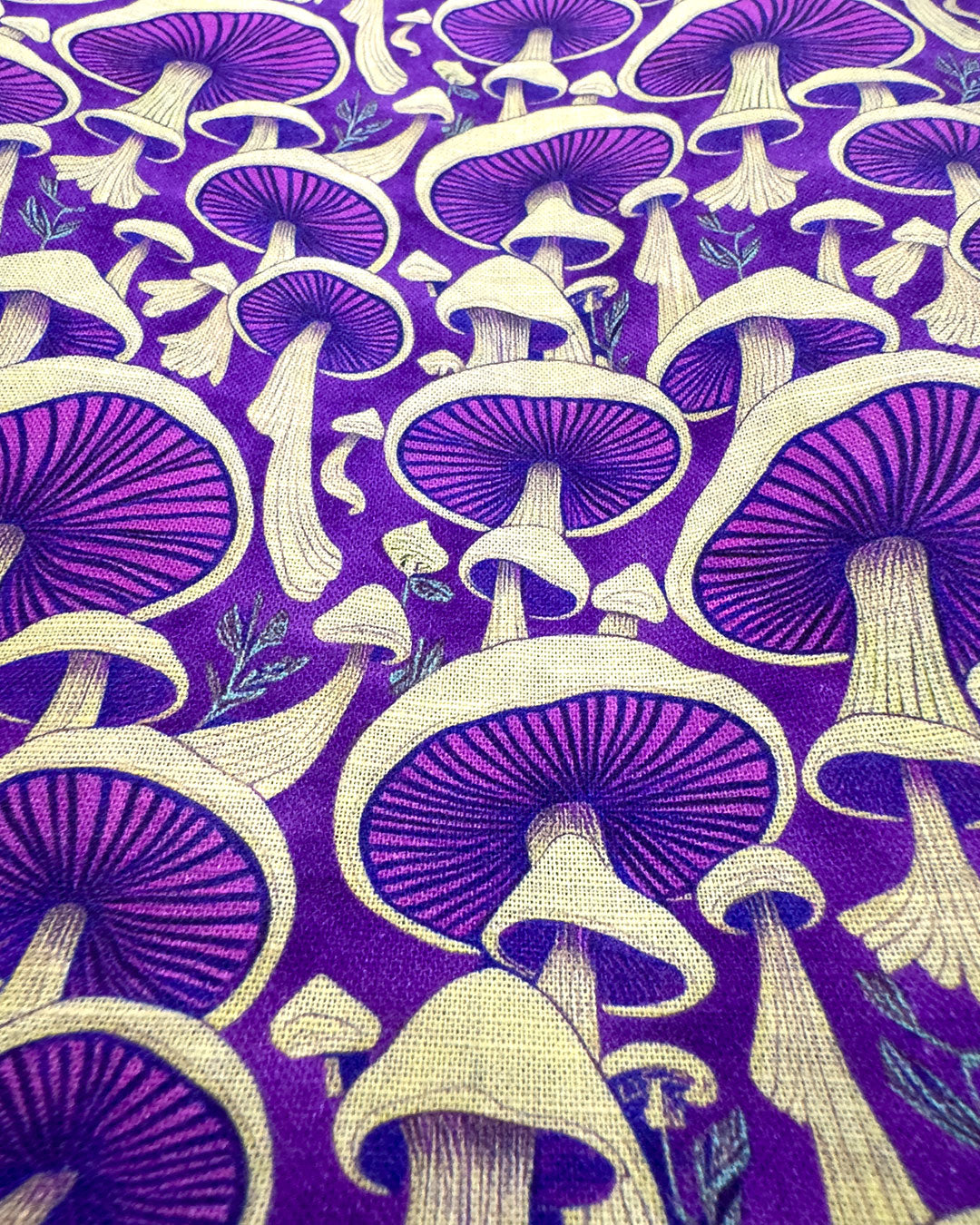 Camp Collar Shirt - Purple Mushrooms