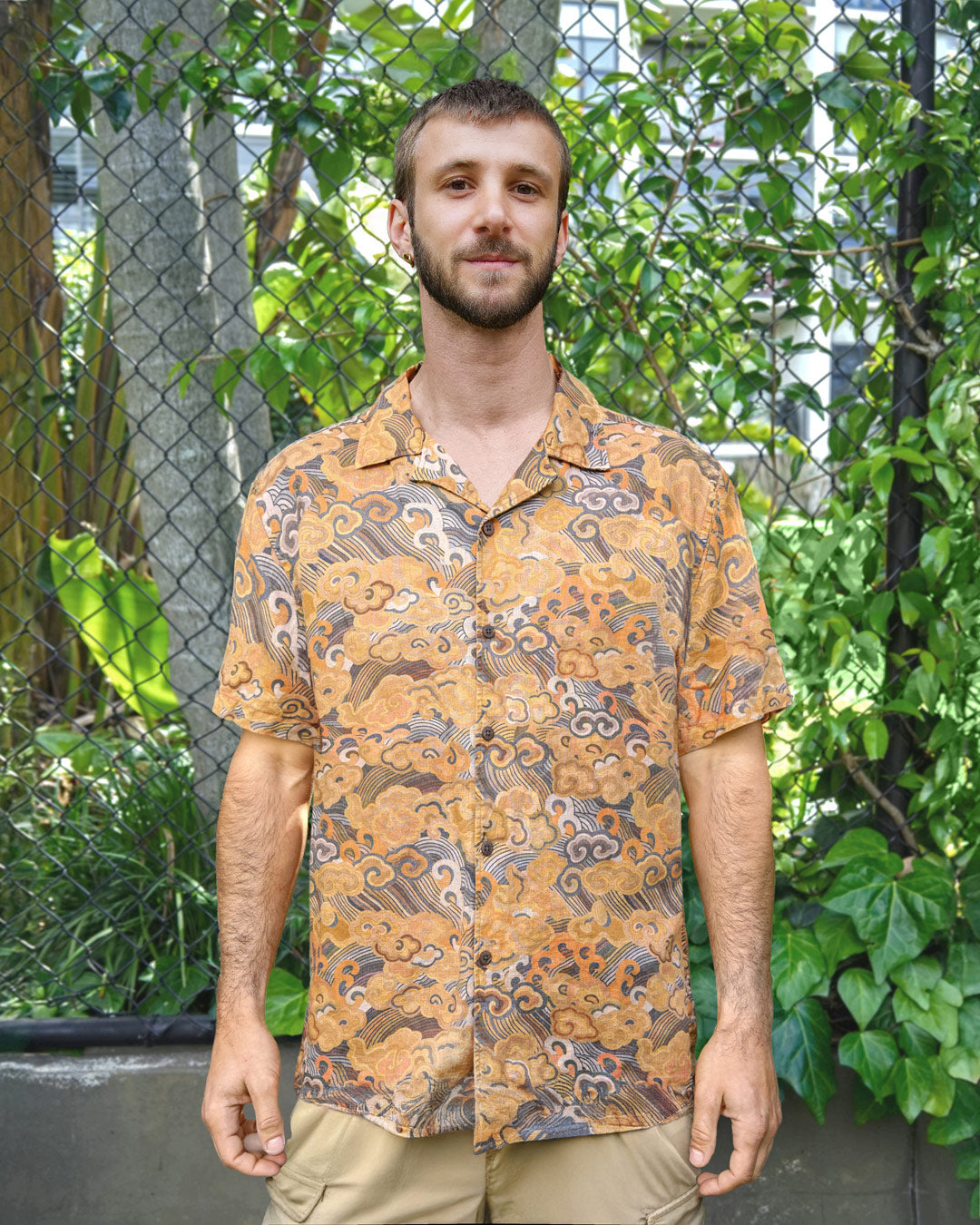 Cuban Collar Shirt - Imperial Storm