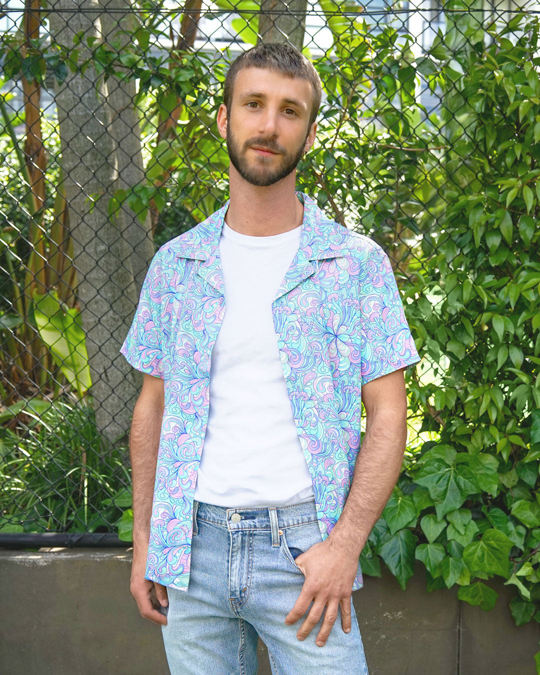 Pastel Mushrooms Short Sleeve Shirt