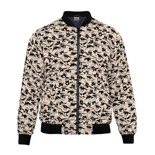 Australian Magpie magpies Frenzy Bomber Jacket - pink