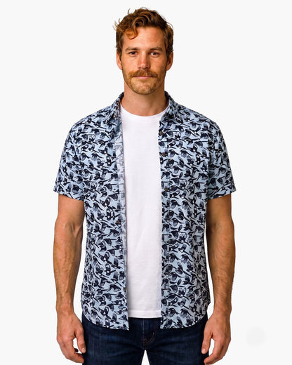 Cocktail Collar Shirt - Magpie Frenzy