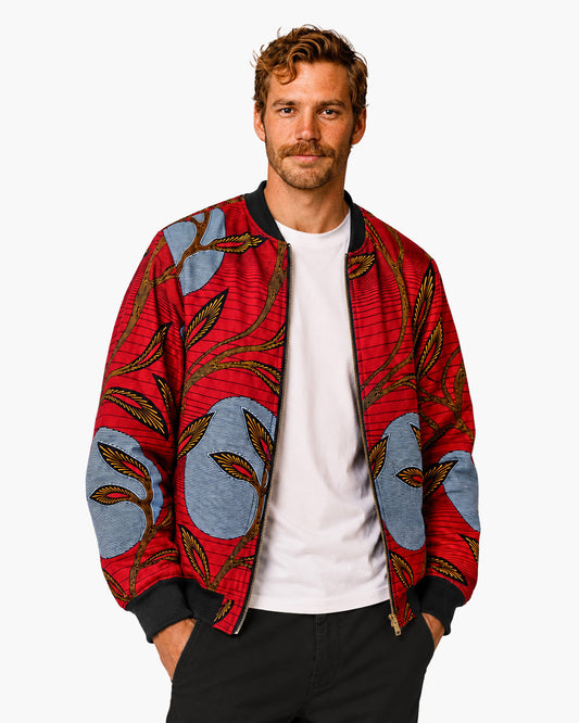 Reversible Bomber Jacket - RED