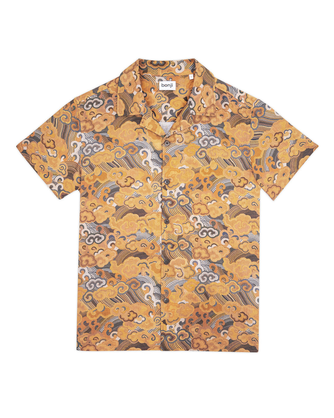 Chinese pattern short sleeve shirt