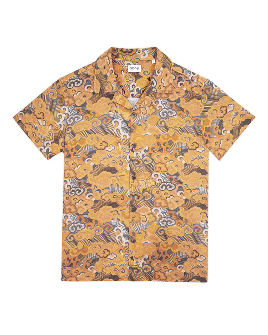 Chinese pattern short sleeve shirt