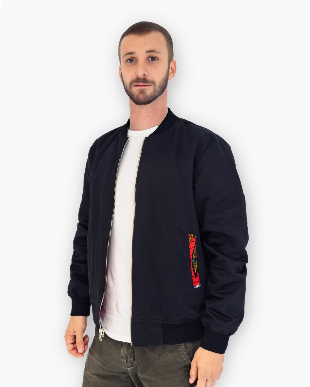 Reversible Bomber Jacket - RED