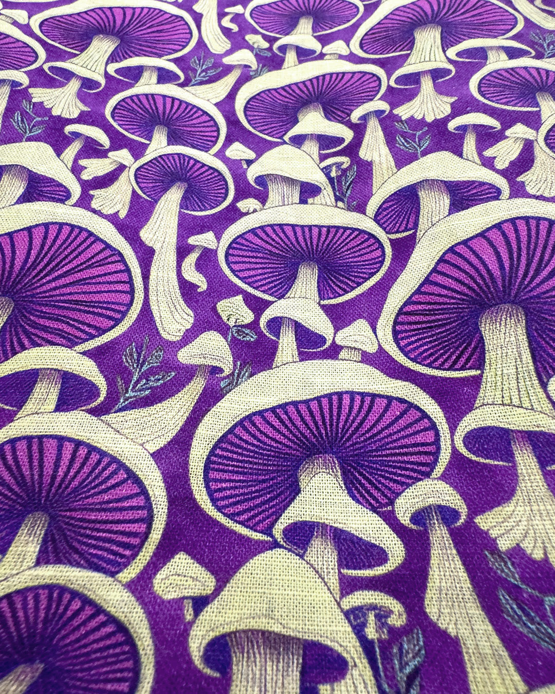 Camp Collar Shirt - Purple Mushrooms