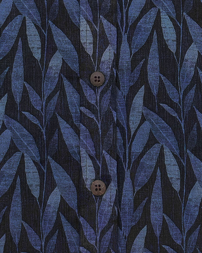 Regular Collar Shirt -  Eucalyptus Navy