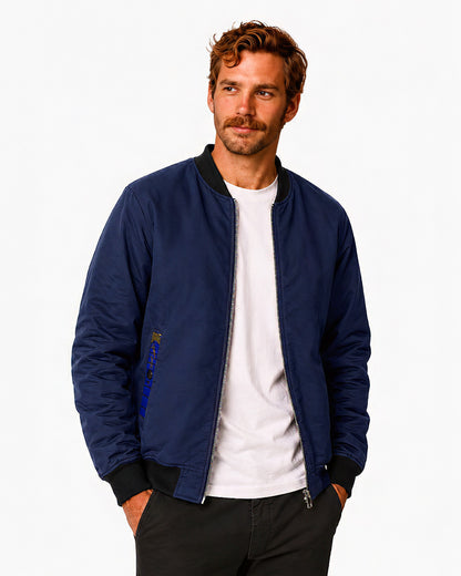 Reversible Bomber Jacket - Blue