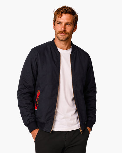 Reversible Bomber Jacket - RED