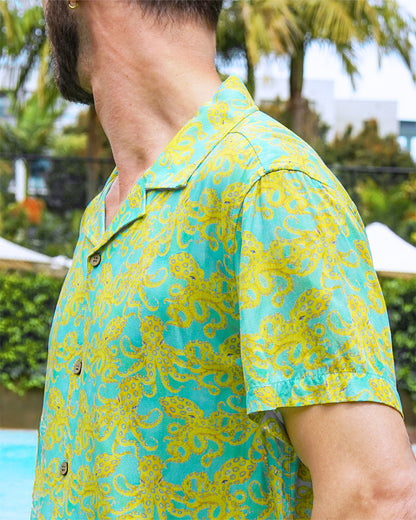 Camp Collar Shirt - Blue-Ringed Octopus