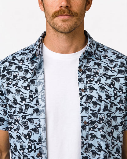 Cocktail Collar Shirt - Magpie Frenzy