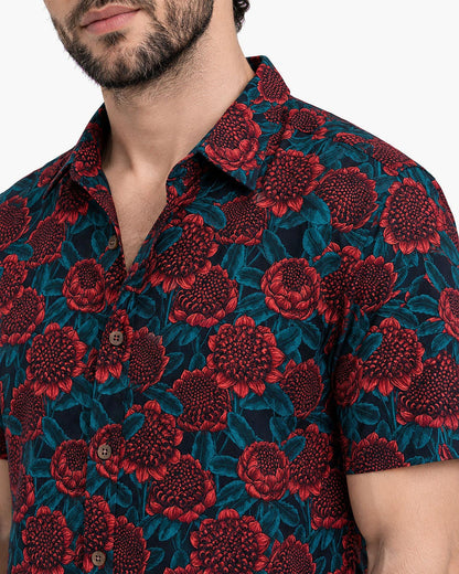 Cocktail Collar - Waratah Lush