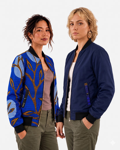 Reversible Bomber Jacket - Blue