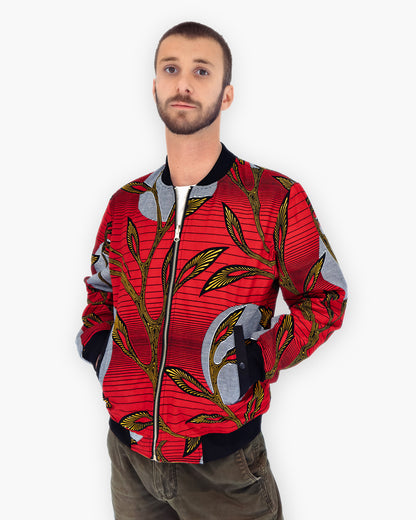 Reversible Bomber Jacket - RED